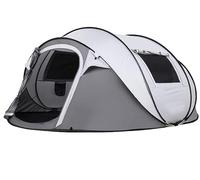 Camping Tent for 5-6 People - Instant Pop Up Automatic Setup, Waterproof Family Tent with Mesh Windows, Lightweight Portable Dome for Outdoor Beach Camping and Sunshade