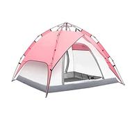 Camping Tent Fully Automatic Pop-up Tents Waterproof Camping Folding Travel Easy To Carry 3-4 People Outdoor Tent Outdoors(Pink)