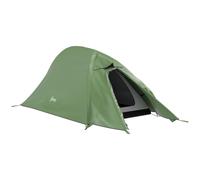 Camping Tent Green 300x135x110cm Polyester & Aluminium 2-Person 2000mm DoubleFly