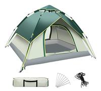 Camping Tent, Green Family Waterproof Pop Up Tent Detachable 3in1 Removable Rainfly Carry Bag Lightweight