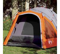 Camping tent Grey/Orange 308x236x158.5cm 3-Person Dome Quick-Release with E-port