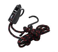 Camping Tent Lifting Rope with Plastic Dipped S Hook,1/4" 6mm Pulley System for Canopy Awning,Rust Proof Hoist Cord for Outdoor Hiking-(1/4-6mm 2.4M)