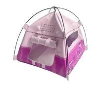 Camping Tent - Miniature Play 1:12 Scale Model Decorative Scene Accessory For Kids | Pretend Home Garden Outdoor Display Mini Doll House Set, Toy, Learning Collectible Diorama Prop,