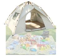 Camping Tent Portable Lightweight Foldable Instant Pop Up for Outdoor Activities All Season Sun Protection Ventilated UV Resistant gray. 200 * 150 * 135CM