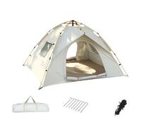 Camping Tent Portable Lightweight Foldable Instant Pop Up for Outdoor Activities All Season Sun Protection Ventilated UV Resistant gray. 200 * 150 * 135CM