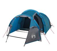 vidaXL Camping Tent Tunnel 3-Person Orange Waterproof, Orange