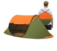Camping Tent - Proof Shelter in Colour Block Look with Breathable Mesh Inserts, Waterproof Base and Stable Support | Spacious Outer Tent for 3-4 People for Backpacking