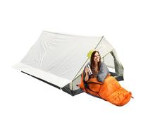 Camping Tent - Rodless Hiking Shelter | Breathable Hiking Outdoor Hiking Portable Travel Tent 1-2 Person Looking Time for Chas