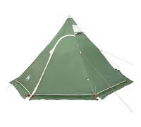 vidaXL Camping Tent Tipi 5-Person Green Waterproof UK