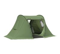 OUTSUNNY 3 Man Camping Tent with Living Area & 2 Bedrooms, 3000mm Waterproof in Green Outsunny Green