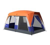 Camping Tent with 3000mm Waterproof Rainfly & Screen Panels Outsunny Orange One Size