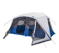 vidaXL Family Tent with LED 10-Person Light Blue Quick Release UK