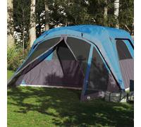 (blue, 6-person) vidaXL Family Tent with Porch 6-Person Lightweight Camping Tent Waterproof