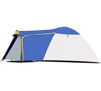 Camping Tents, Auto Pop Double Waterproof Tents | 3-4 Can Accommodate People Beach Tents | Suitable Waterproof Camping Beach Foot, White Blue