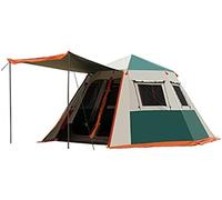 Camping Tents Shelter Portable Waterproof Hold 3-8 Person Instant Setup Pop Up Tent With Top Rainfly Doors Mesh Windows UV Protection For Camping Hiking Mountaineering
