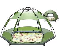 Camping Tents shelters Automatic Hexagonal Camping Tent For 3-5 Person | Dome Pop-up Tent With Two Doors | Waterproof Anti-For Family Hiking