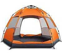 Camping Tents shelters Pop Up Camping Tent For 3 To 4 PersonAutomaticPortable Dome Double Layer TentWater-resistant Sun Shelter Hiking Tent
