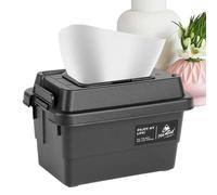 Camping Tissue Box - ABS Mini Storage Box, Compact Camping Tissue Container, Outdoor Tisues Dispenser, Miniature Camp Tissuue Holder, Picnic Tisssue Boxes for Travelling, Campinng, Picnic
