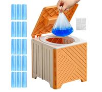 Camping Toilet,Camping Potty - Foldable Non-Slip Training Potty with PVC Cushion for Elderly Patients Hospitals Outdoor Events Road Trips