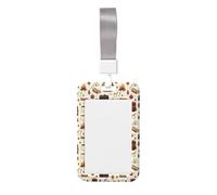Camping Tools Print Badge Holder with Lanyard, Hard Plastic Vertical Name ID Card Badge Holders