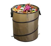 Camping Trash Can,Car Compost Trash Can Folding - Portable Garbage Bin for Outdoor Survival Enthusiasts Backpacking Hiking RV Travelers Family Picnic Music Festival