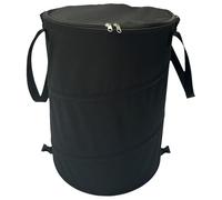 Camping Trash Can - Portable Foldable Utility Container, Zippered Reusable Bag | Not Easy to Break Yard Waste Bin, Outdoor Garden Cleanup, Lightweight Trash Holder, Multiuse Storage for Lawn Camping