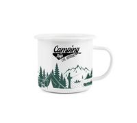 Camping Trip Enamel Mug - Purely Home Durable Hot Drinks Outdoor Cup For Picnics, Festivals, Hiking & Fishing