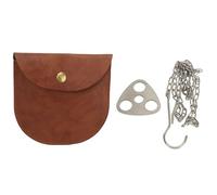 Camping Tripod Board Set Stainless Steel Portable Campfire Grill Tripod Plate with Hook and Storage Bag - Adjustable Chain Height, Durable Outdoor Cooking Accessory for Camping