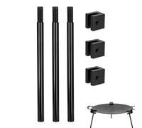 Camping Tripod for Cooking - Outdoor Fire Pit Tripod Aluminum Alloy Removable Storage Easy Height Adjustable Multifunctional Tripod Grill for Campfire Cooking with Fire, Campfire Tripod Grill