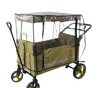 Camping Trolley Cover - Lightweight Pvea Sheet Construction, With Span Length, Protective With Free Vision, Portable Folding Cover Layer, Accessories For Coverage For The Season | Garden Path