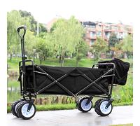 camping trolley, Heavy Duty Foldable Garden Trolley Folding Wagon Truck Wheelbarrow