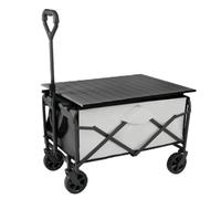Camping trolleys, Outdoor Beach Trolley Cart Folding Camp Tent Night Market Stall(Silver,B)
