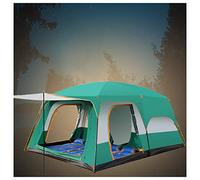Camping Tunnel Tent 5 to 8 People Two Rooms and One Living Room,Spacious Family Tent With Living Area Stable and Practical Family Tents for Camping