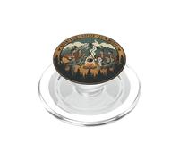 Camping Vacation Mountains Coffee And Folk Music PopSockets PopGrip for MagSafe