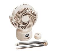 Camping Ventilator - Camping Ventilator - Wiederaufladbar, Dreibein-Tischventilator Tragbarer, Energieeffizienter Und Faltbarer Ventilator Mit Niedrigem Dezibel-Wert Für Reisen, Auto Und Wohnmobill