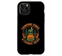 Camping Vibes Cosmic Skies Funny Alien Coffee Forest Design Case for iPhone 11 Pro