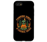 Camping Vibes Cosmic Skies Funny Alien Coffee Forest Design Case for iPhone SE (2020) / 7 / 8