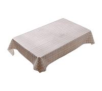 Camping Vinyl Tablecloth Plastic Checkered Tablecloth Red And White Picnic Disposable Table Cover Rectangular Gingham Tablecover For Birthdays Carnivals Parties Linens for 8-foot Table (D, One Size)