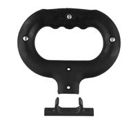 Camping Wagon Cart Push Pull Handle Bar with Fixed Buckle, Plastic Replacement Trolley Handle Parts for Outdoor Garden Carts(Elliptical A style)