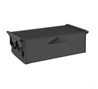 Camping Wagon Liner for Foldable Cart, 600D Oxford Cloth Insert with Handles, Outdoor Storage Pocket for Hiking Beach Garden Trolley Accessories(Black)
