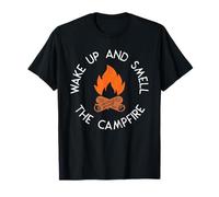 Camping Wake Up and Smell The Campfire for Campers T-Shirt