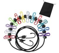 Camping Washing Line,Travel Washing Line,Portable Clothes Line, Adjustable Elastic Travel Clothesline Retractable Clothesline with 12 Clothes Clips for Indoor and Outdoor,Balcony,Outdoor Camping use