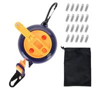 Camping Washing Line, With 41 Hanger Holes,Portable Travel Retractable Washing Line, Anti Winding Travel Camping Clothes Line, With 20 Clothespins For Holiday Outdoor, Balcony, Laundry Room, Travel