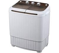 Camping Washing Machine,Portable Washing Machine,Twin Tub Washing Machine 8.0 KG Total Capacity Washer And Spin Dryer For Camping Dorms Apartments College Rooms 5.0 KG Washer 3 KG Drying,Bro