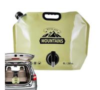 Camping Water Bags - Bulk Container Moving Solution, 8L Leakproof Freezable Bladder, Food Grade Heavy Duty TPU + Reinforced Carry Handle | Randonn