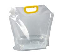 Camping Water Carrier, Folding Water Container, Clear Water Storage Jug with Handle, Portable Water Bag Survival Kit for Climbing Camping Hiking Traveling