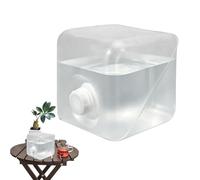 Camping Water Container - Foldable Portable Vessel, 5L Drinking Water Container for RV Travel, Leak-Proof Hydration Vessel with Integrated Spigot, Outdoor Reservoir for Storing Pouring Transporting
