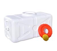 Camping Water Jug, Portable Water Tank, 30L Plastic Storage Containers with Spigot & Hose for Camping, RV, Truck, Emergency Preparedness