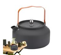camping water kettle, tea kettle for camping - water kettle camping kettle camping kettle - 304 stainless steel campfire kettle, camp coffee maker, hiking kettle p