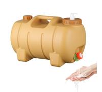 Camping Water Pitcher - Silicone PE PP Container, 16" Pig | 20L Refillable Faucet, Hydration Organizer for Backpackers on the Beach, RV Travel | Great for Picnics in